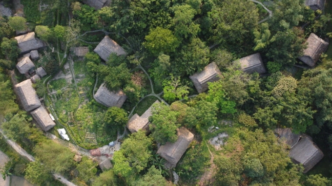 Panhou Retreat nhìn từ trên cao